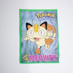 Meowth Pokemon Postcard Vintage 90s Nintendo #52 Nerd Gamer Retro Unposted